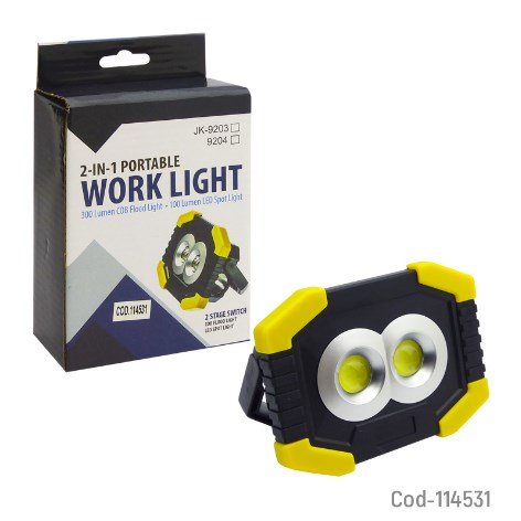 Linterna 2 LED COB + LED, JK-9203-por-mayor Electrónica por mayor