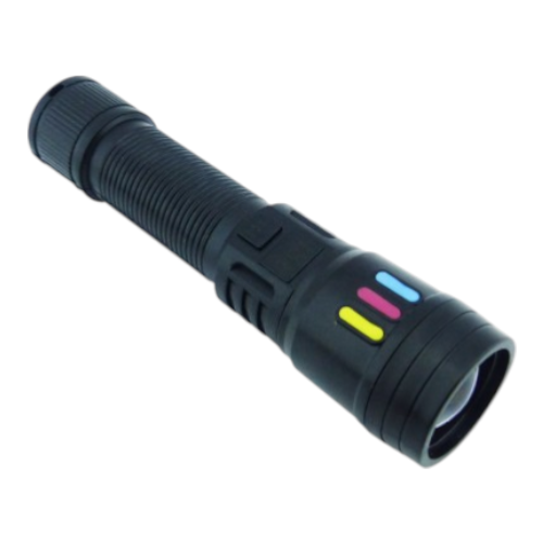 Linterna De 1 LED Tactica En PVC Con Zoom-por-mayor Electrónica por mayor