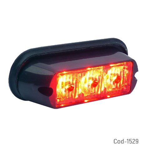 Luz De Freno Para Moto, 3 LED Rojo Strobo 7 Efectos 12-24 Volt-por-mayor Electrónica por mayor