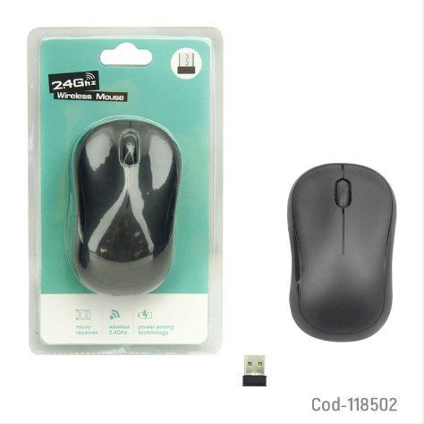 Mouse Inalambrico 1600 DPI Con Nano Receptor USB-por-mayor Electronica por mayor