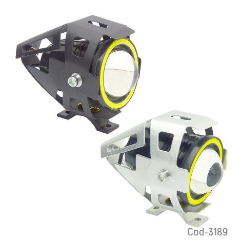 Neblinero LED Con Aro Y Ojo De Angel U7, Para Moto-por-mayor Electrónica por mayor