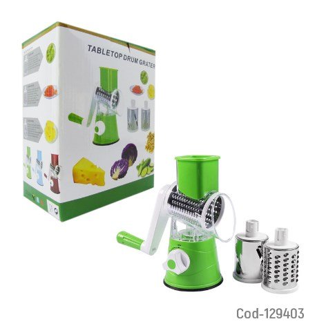 Picadora Y Rayador De Frutas/Verduras, PVC, Modelo CY806, 3 Accesorios.-por-mayor Hogar por mayor