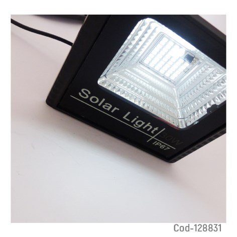 Proyector Solar LED 30 Watt, 44 LED, Con Panel Solar, PVC, Control Remoto.-por-mayor Electronica por mayor