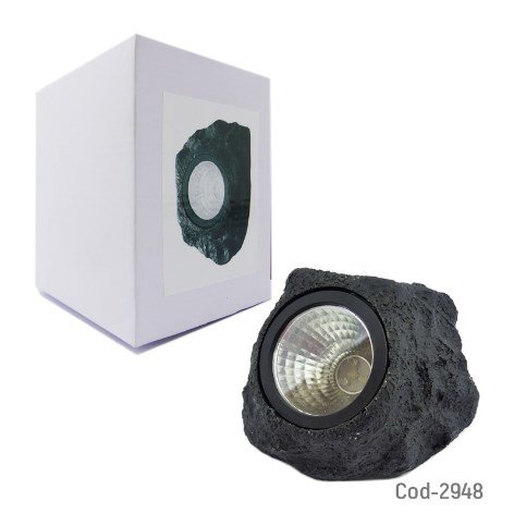 Roca Solar 4 LED, Luz Blanca. Producto En Caja.-por-mayor Electrónica por mayor