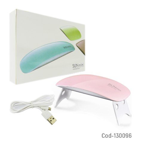 Secadora UV Manicure, Mini Sun 6 LED, USB, Plegable, Colores En Caja.-por-mayor Electrónica por mayor
