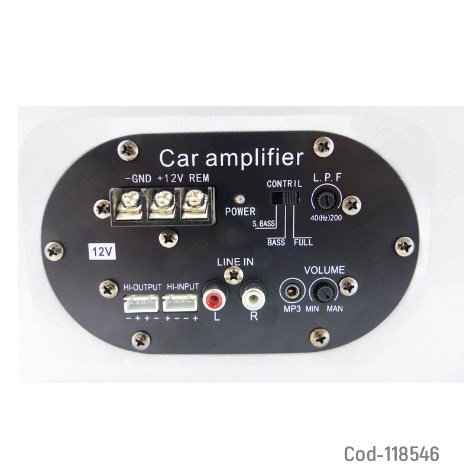 Subwofer Amplificador De 1500Watt, 10 Pulgadas. En Caja. Alta Calidad-por-mayor Electronica por mayor