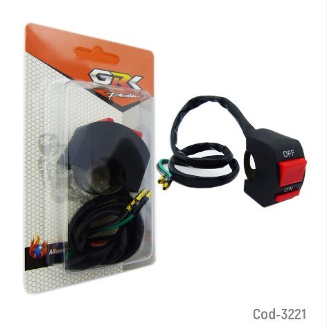 Switch Corta Corriente Para Moto, LYS-GRS, En Blister, Set X 1.-por-mayor Electrónica por mayor