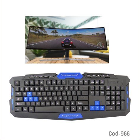 Teclado + Mouse Inalambrico Gamer, HK8100. Alta Calidad. En Caja.-por-mayor Electrónica por mayor