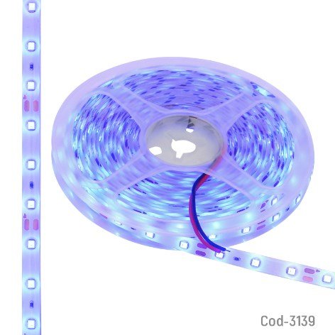Tira LED 5 Metros Luz Azul, 24 Volt, LED 5050-por-mayor Electrónica por mayor