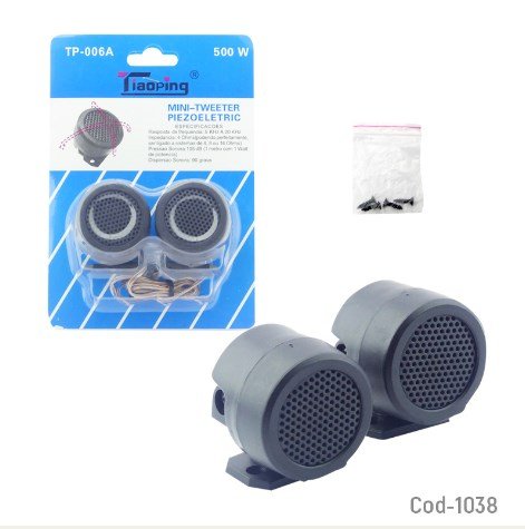 Tweeter 500 Watt, Para Auto. En Blister, Modelo TP-006A-por-mayor Electrónica por mayor