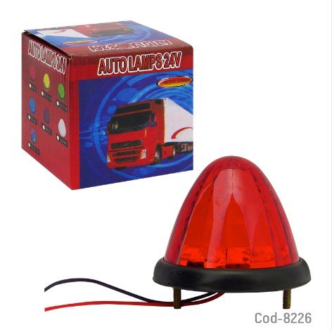 X1 Luz LED Tipo Domo 24 Volt, Para Camión, Luz Roja-por-mayor Electrónica por mayor