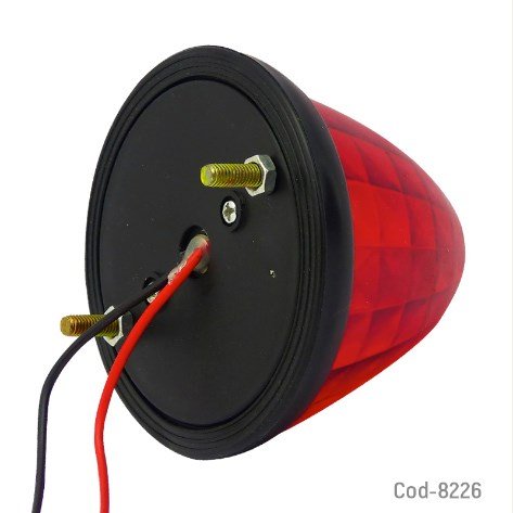 X1 Luz LED Tipo Domo 24 Volt, Para Camión, Luz Roja-por-mayor Electrónica por mayor