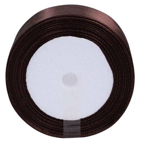 Gemini dijo Cinta de Tela Raso Café  por mayor - Cotillon por mayor