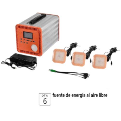 Generador de Energía Exterior 500W de Alta Potencia con Sistema de Iluminación por mayor - Electrónica por mayor