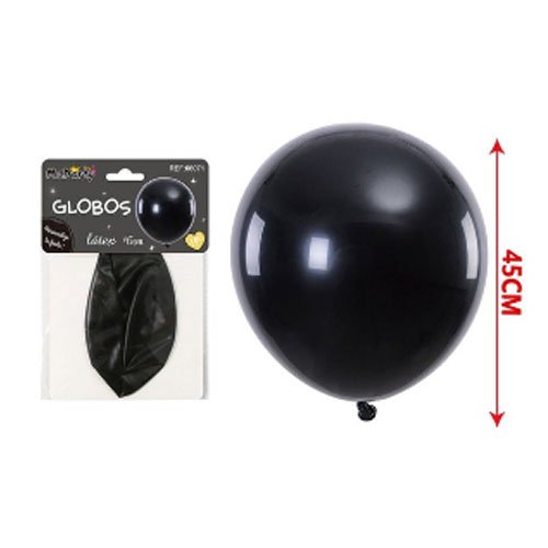 Globo latex negro mate - 45 CM - Compras Aqui