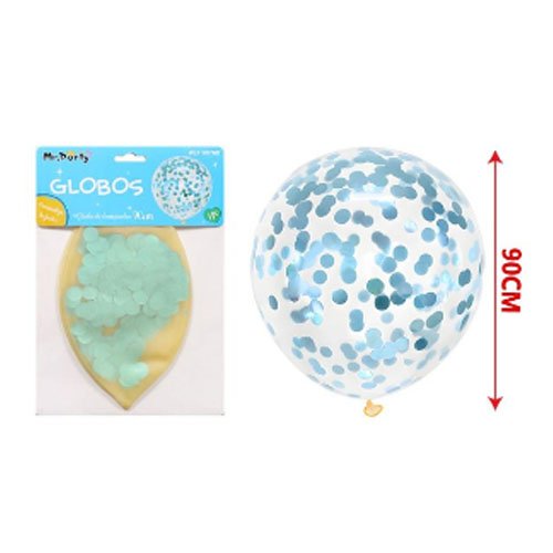 GLOBO LENTEJUELA AZUL CLARO por mayor Cotillon por mayor