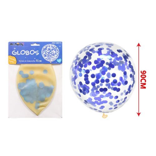 GLOBO LENTEJUELA AZUL OSCURO por mayor Cotillon por mayor