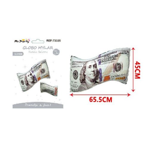 GLOBO MYLAR 100 DOLARES por mayor - Cotillon por mayor