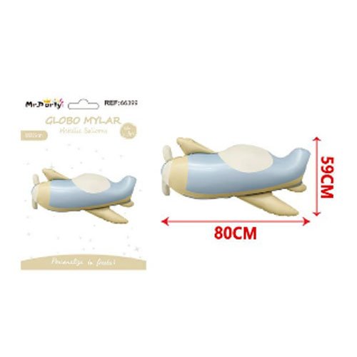 GLOBO MYLAR AVION RTRO por mayor Cotillon por mayor