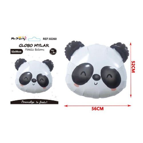 Globo mylar cabeza de panda - 56 X 52 CM - Compras Aqui