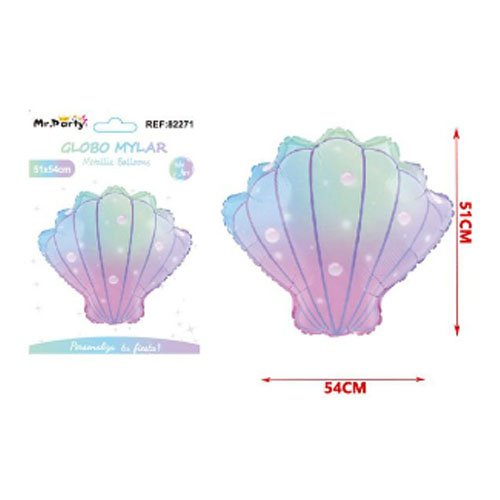 GLOBO MYLAR CONCHA MARINA por mayor Cotillon por mayor
