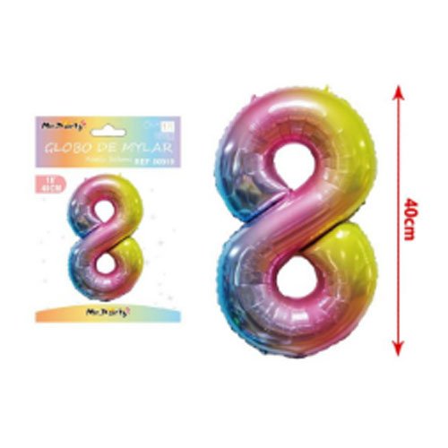 Globo mylar degradado # 8 - 40 CM - Compras Aqui