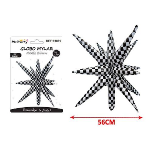 GLOBO MYLAR ESTRELLA EXPLOSIVA por mayor - Cotillon por mayor