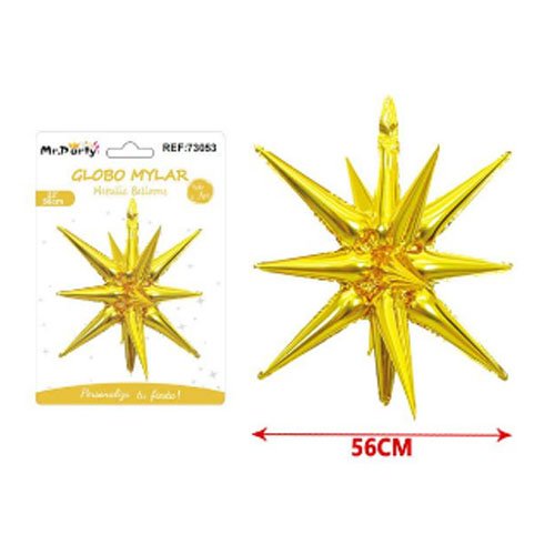 Globo mylar estrella explosiva - 56 CM - Compras Aqui