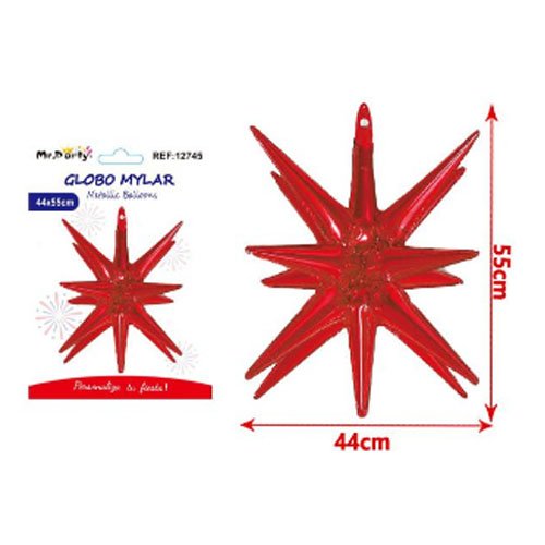 GLOBO MYLAR ESTRELLA EXPLOSIVA por mayor - Fiestas-Patrias por mayor