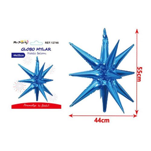 GLOBO MYLAR ESTRELLA EXPLOSIVA por mayor - Fiestas-Patrias por mayor