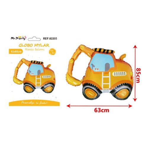 GLOBO MYLAR EXCAVADORA por mayor - Cotillon por mayor