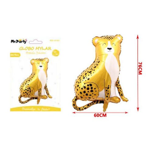 Globo mylar leopardo - 60 X 76 CM - Compras Aqui