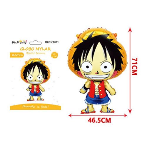GLOBO MYLAR LUFFY ONE PIECE por mayor - Cotillon por mayor