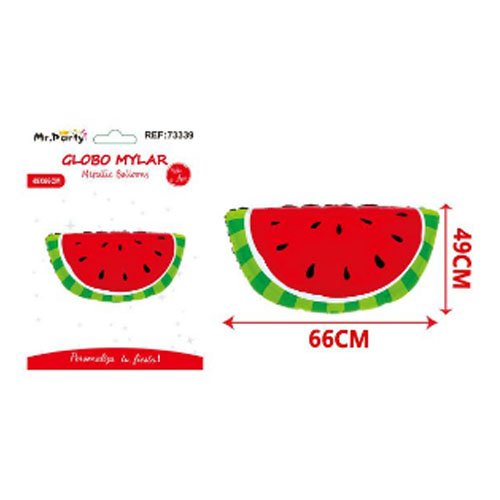 Globo mylar media sandia - 66 X 49 CM - Compras Aqui