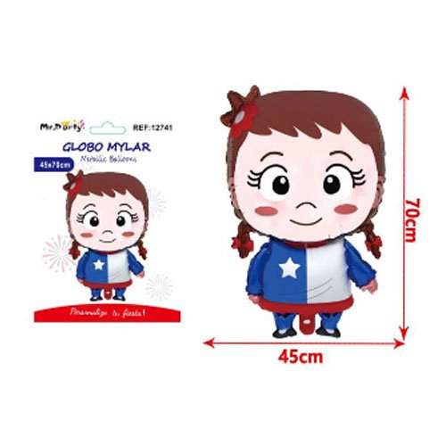 GLOBO MYLAR NIÑA por mayor - Fiestas-Patrias por mayor