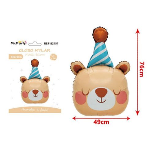 GLOBO MYLAR OSO por mayor - Cotillon por mayor