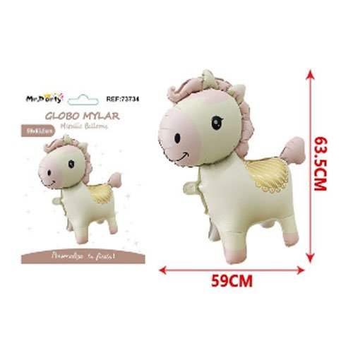 GLOBO MYLAR PONY DE PIE por mayor - Cotillon por mayor