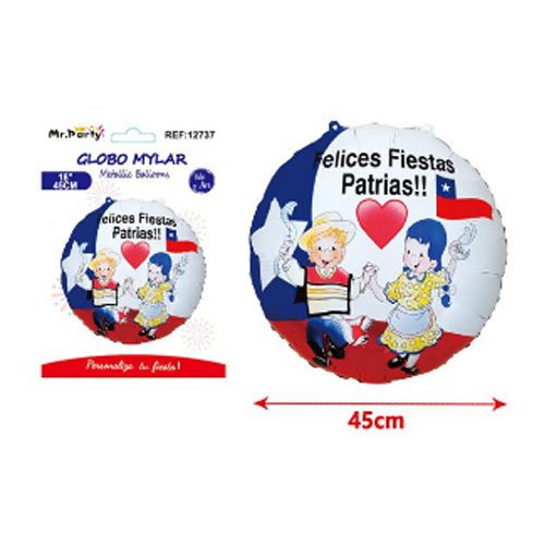 GLOBO MYLAR REDONDO por mayor - Fiestas-Patrias por mayor