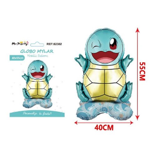 Globo mylar tortuga pokemon - 40 X 55 CM - Compras Aqui