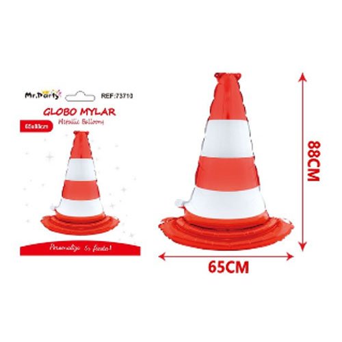 Globo mylar triangulo advertencia - 65 X 68 CM - Compras Aqui