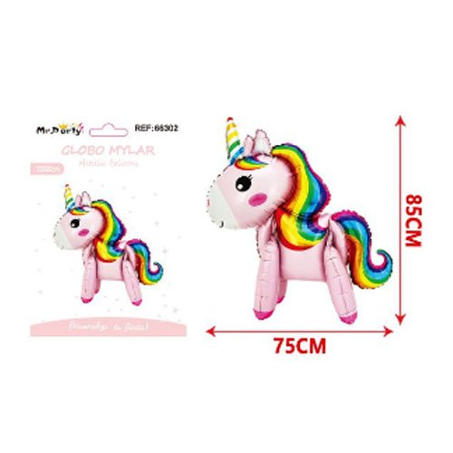 GLOBO MYLAR UNICORNIO 3D por mayor - Cotillon por mayor