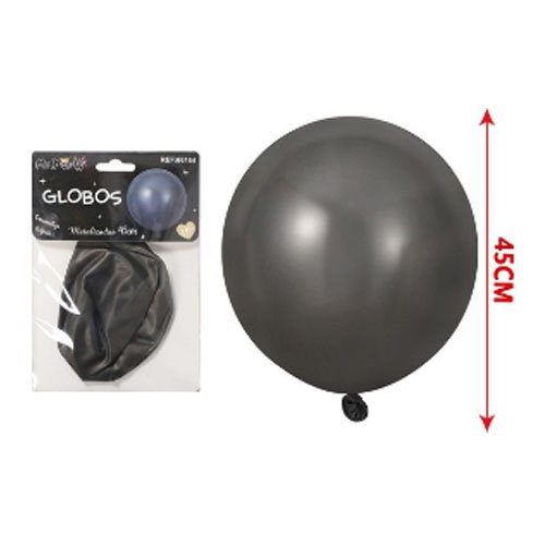 GLOBO NEGRO METALIZADO por mayor Cotillon por mayor