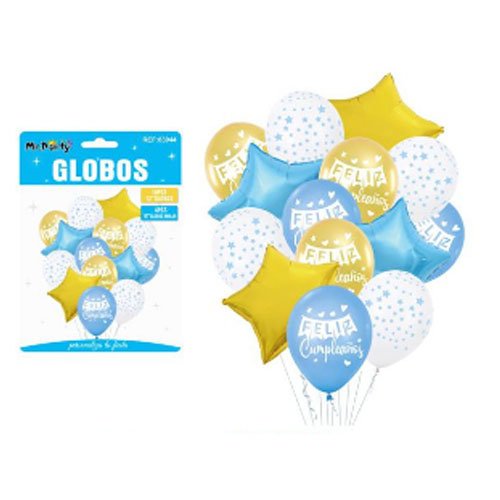 GLOBOS FELIZ CUMPLEAÑOS por mayor Cotillon por mayor