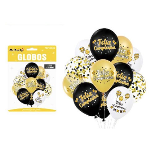 GLOBOS FELIZ CUMPLEAÑOS por mayor Cotillon por mayor