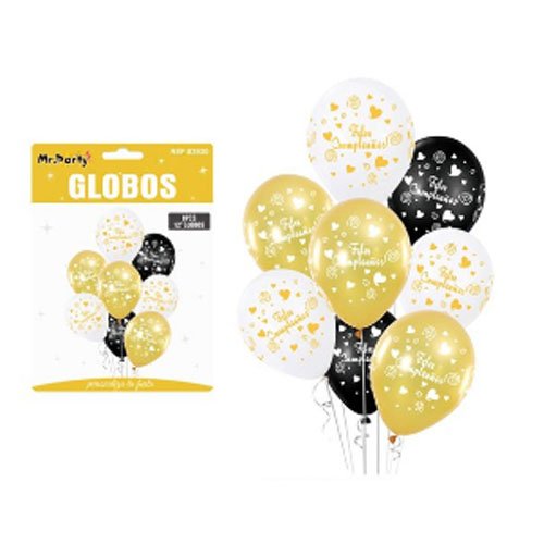 GLOBOS LATEX FELIZ CUMPLEAÑOS por mayor - Cotillon por mayor