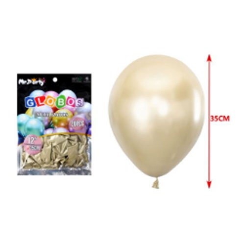 Globos latex arena metalizada - 20 PZA-35 CM - Compras Aqui
