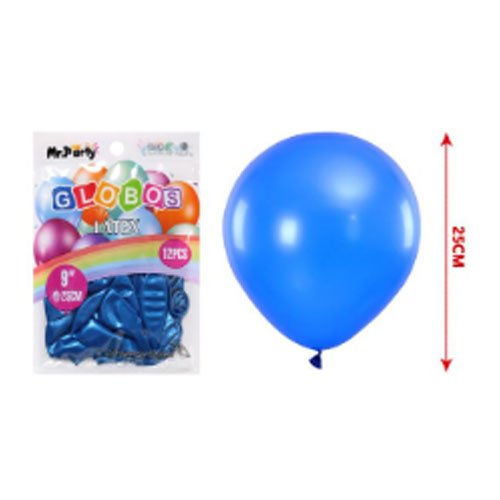 Globos latex azul profundo perlado