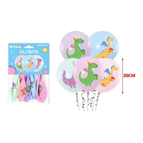 GLOBOS LATEX DINOSAURIO por mayor Cotillon por mayor