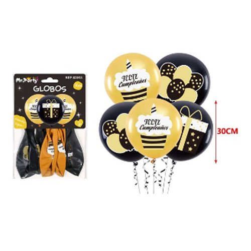 GLOBOS LATEX FELIZ CUMPLEAÑOS por mayor - Cotillon por mayor