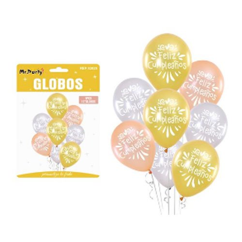 GLOBOS LATEX FELIZ CUMPLEAÑOS por mayor - Cotillon por mayor